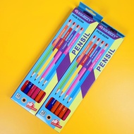 (1 Box/ 12 Boxes) Pencil / Pencil 2B SQUEEZY PK2B-SQ301, PK2B-SQ302, PK2B-SQ304