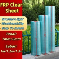 ATAP Cerah Lutsinar Rata 1mm Murah  / Bumbung Jubin Telus/ Greenhouse Flat Transparent Roof Polycarb