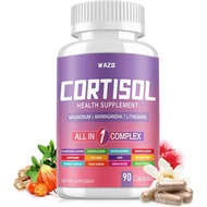 Cortisol Supplement for Women, Cortisol Reducer with Magnesium Glycinate, Ashwagandha & L-Theanine, 