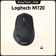 【】Logitech M720 Triathlon Multi-Device Wireless Mouse, Bluetooth & 2.4G Unifying Receiver