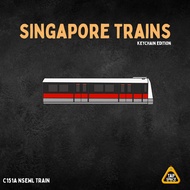 C151A NSEWL MRT Train Keychain