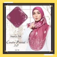 Tudung Bawal Sarung Printed LABELBYSS Candra Instant Series 3.0 Tudung Sarung Labuh Bidang 50 Bidang