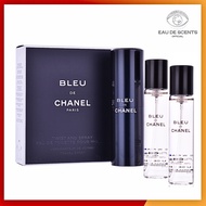 CHANEL BLEU DE CHANEL POUR HOMME EDT TRAVEL KIT 3X20ML
