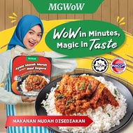 MGWoW HALAL Nasi Self Heating Makanan Camping Travel Rendang Ayam Masak Merah 190g