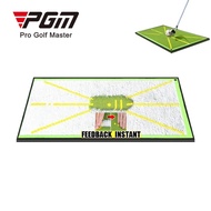 PGM Golf training trajectory display portable beginner golf hitting mat for swing detection practice DJD038