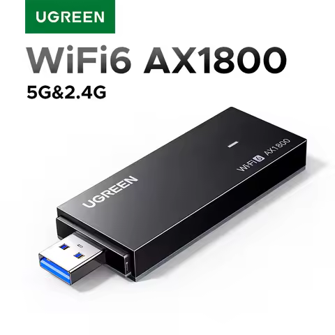UGREEN WiFi Adapter WiFi6 AX1800 USB3.0 5G&2.4G Dual-band USB WiFi for PC Laptop Wifi Antenna USB Et