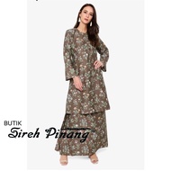 BAJU KURUNG PAHANG ORKED 100% ENGLISH COTTON KAIN SUSUN TEPI BUTIK SIREH PINANG