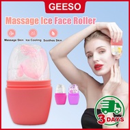 GEESO Massage Ice Face Roller Face Eye Reusable Beauty Ice Facial Contour Roller Face Skin Care Sili