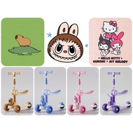 KIDS RIDE ON SCOOTER SKUTER BUDAK KANAK UMUR 2 - 7 YEARS TAHUN ADJUSTABLE FOLDABLE MUSIC SONG LED CO