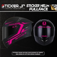 Stiker Helm Full Face Cutting Sticker helem FulFace Setiker Aksesoris Keren STARLINE Bahan Oracal JP