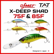 💥 OFMER X-DEEP 75F / 85F-DR FISHING LURE Deep Dive Runner Crank