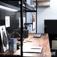 loft Bookshelf Workbench8V Long Table Desk Bookshelf Solid Wood Double Person Wall-mounted Solid Woo