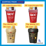 UCC Cup Coffee 20/48 Servings – The Blend 114 & 117, 3-in-1 Instant Japanese Coffee Cups