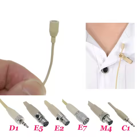 MiCWL Lapel Lavalier Clip Recording Microphone For Sennheiser Shure TA4F AKG 3Pin Audio-Technica MiP