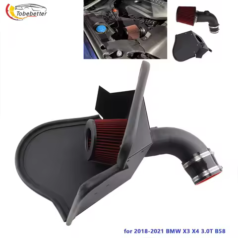 Performance Cold Air Intake System Aluminum For 2018-2021 X3 X4 G01/G02 M40i 40i 3.0T B58