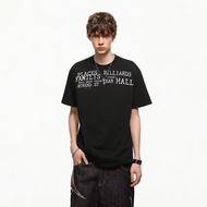Although Alive Although Not Good Spirit "Premium Student Slogan Summer New Style Short-Sleeved Men W