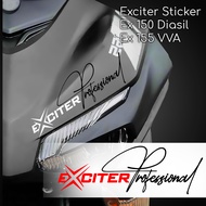 Exciter 150 - 155 car sticker shaped like Professional exciter style