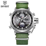 DIVEST Top Luxury Men's Brand Nylon Wristband Watch Fashion Quartz Dia