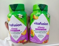 【24小時網站自助下單】🌸新版 美國🇺🇸Vitafusion SleepWell 褪黑素片睡眠咀嚼軟糖60粒（桃子味) | 預訂約1-2星期