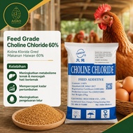Choline Chloride 60% Feed Grade 1KG | Kolina Klorida Makanan Haiwan | Poultry Livestock Feed Additiv
