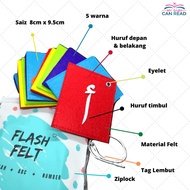 [OMAR & HANA] Felt Flash Cards - Huruf Hijaiyah