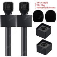 ตัวพยุงไมโครโฟนสำหรับ Rode Wireless GO 2 II ขาตั้งไมโครโฟนเข้ากันได้กับ DJI Mic 2/1ไมโครโฟนไร้สายแบบ