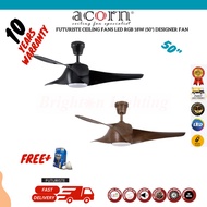 ACORN AC308 FUTURISTE Ceiling Fans LED RGB 18W (50") DESIGNER FAN