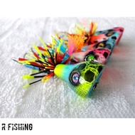 KAYU Dizzy FROG/BUBLE FROG 3,5CM MSA LURE | Cock AND TOMAN CASTING FISHING BAIT | Wooden BAIT