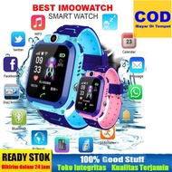 ✅ BISA COD (BAYAR DIRUMAH) SMARTWATCH IMOO Z5 BIRU - PINK WATERPROOF IMO JAM TANGAN PINTAR ANAK WATC