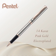 Pentel ปากกาหมึกเจล Energel รุ่น K600PG-C ด้ามเงิน Pink Gold หมึกสีน้ำเงิน พร้อมกล่องปากกา
