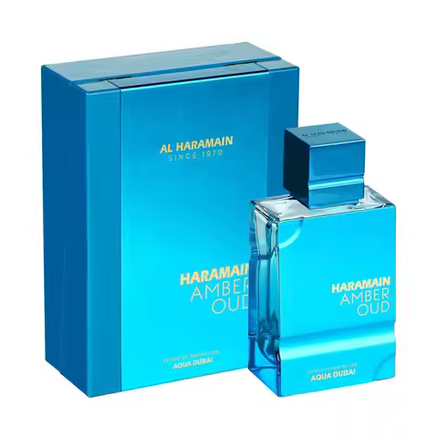 Amber Oud Aqua Dubai by Al Haramain 60ml Spray - Free Express Shipping-US STOCK FAST DELIVE