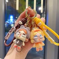 GANTUNGAN CRYBABY Flocking Keychain with Strap Crybaby Furry Keychain Bag Keychain/ Cute Character K