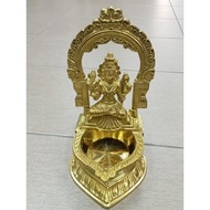 Pure Brass Atchaya Kamatchi Amman Vilakku/Lamp/Diya | TK Brand Premium Quality (Gold Polished)