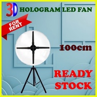 SEWA / RENTAL 100CM 3D HOLOGRAM LED FAN - 3 DAYS PACKAGE - 租借裸眼3D全息风扇