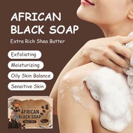 150g African Black Soap Gently Exfoliates Oil Control Nourishing Skin Soap Coffee Glowing Q6n8
