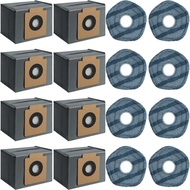 16 Keping Beg Habuk untuk Eufy X10 Pro Omni, Kit Beg Habuk Vakum Robot Eufy, Beg Gantian Pakai Buang