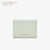 COCCINELLE กระเป๋าสตางค์ผู้หญิง รุ่น METALLIC สี CELADON GREEN