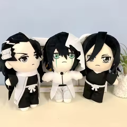 New Anime Bleach Plush Grimmjow Abarai Renji Aizen Sousuke Ichimaru Gin Ulquiorra Cifer Stuffed Kawa