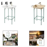 IUIU Portable Sink Wash Station Indoor Outdoor Pottery Camping Yard Patio White