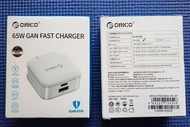 99% New Orico GaN PD 65W 雙 1A+1C 氮化鎵 快速充電器 Fast Charger