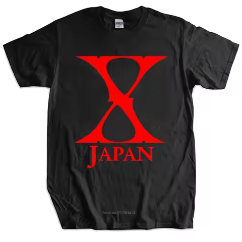 Men Cotton T Shirt Summer Brand Tshirt x japan Xjapan concert japan rock band Top Tees Mens Tshirt