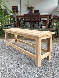 TT.shop ม้ายาวไม้สักขนาด 150*35 สูง 45 cm. เก้าอี้ เก้าอี้ยาว เก้าอี้ไม้สัก เฟอร์นิเจอร์ไม้สัก เก้าอ