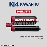 [500ML] Hilti RE500 V4 Epoxy Anchor Injection Adhesive Mortar HIT-RE 500 V4 Epoksi Pelekat