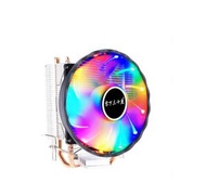 全城熱賣 - 雙熱管CPU散熱器 靜音散熱風扇(LX200彩燈3針)