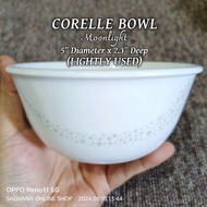 5" USED CORELLE VITRELLE USA MOONLIGHT MICROWAVABLE BOWL • JAPAN SURPLUS