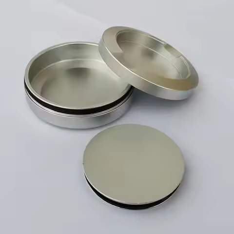 3 Layer Round Aluminum Alloy Snus Cans Snuffbox Container Box Exquisite Aluminium Alloy Car Snuff Bo