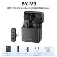 ◐ADMIRABLE◑ BOYA BY-V10/V20/V30 wireless microphone Noise Cancellation Lavalier Microphone Mini Mic