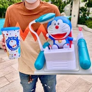 [ReadyStock]Thailand Movie Merchandise Doraemon Time Machine Bucket with Cold Cup Set 泰国🇹🇭电影院哆啦a梦时光机爆米花桶+