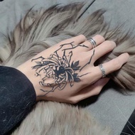 Set Spider Hand Back Tattoo Herbal Juice Ink Tattoo Sticker Waterproof Temporary Tattoo E7o5