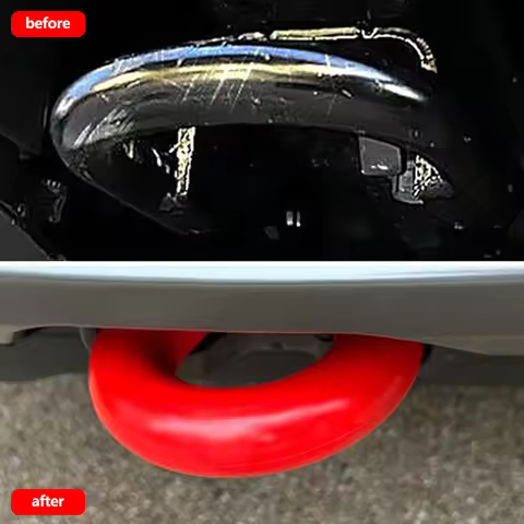 2PCS Front Bumper Tow Hook Cover For Toyota Tundra Ford F-150 Bronco Base Big Bend Outer Banks 4L3Z1